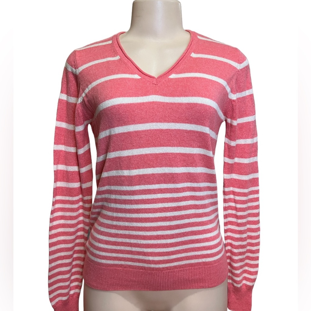 Lochmere Machine Washable Cashmere Lightweight Striped Sweater